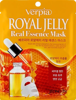 Тканинна маска для обличчя з маточним молочком - Verpia Royal Jelly Mask 20ml (1105192-75553)