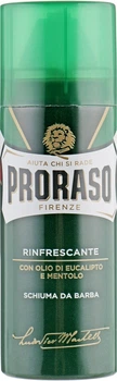 Тонизирующая пена для бритья с экстрактом эвкалипта и ментола - Proraso Green Line Refreshing Shaving Foam 50ml (348985-68943)