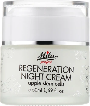 Відновлюючий нічний крем із стовбуровими клітинами яблука - Mila Regeneration Night Cream With Apple Stem Cells 50ml