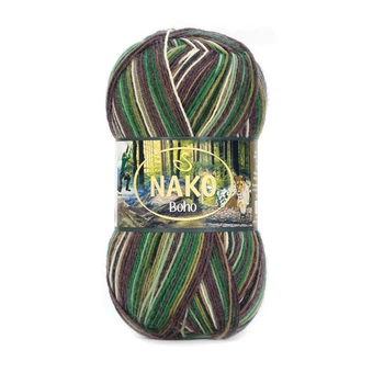 Носочная пряжа Nako Boho Concept 82447 Camouflage