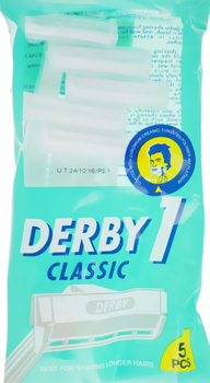 Одноразовий верстат для гоління, 5 шт. - Derby Classic 5шт (789732-70609)