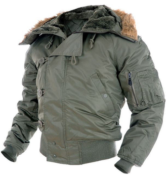 Куртка летная зимняя N2B Аляска Mil-Tec Германия олива L