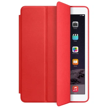 Чехол противоударный Smart Case для iPad Mini 1/2/3 Red магнитная крышка с автоотключением экрана (02) красный