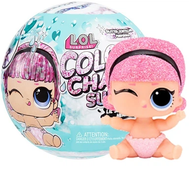 Лялька LOL Glitter Color Change LIL SIS - ЛОЛ Гліттер Колор Лiл Сестрички (6900007303316) (585305) Ігровий набір L. O. L Surprise!