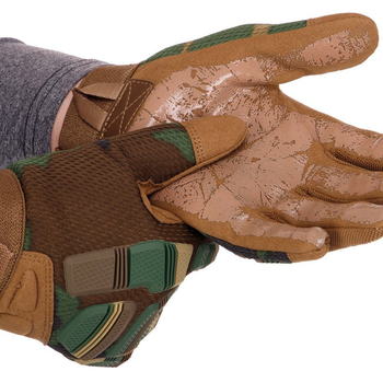 Перчатки тактические с закрытыми пальцами Zelart Action 8799 размер L Camouflage