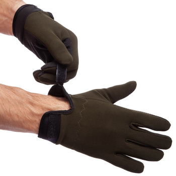 Перчатки тактические с закрытыми пальцами Zelart Action 0527 размер XL Olive