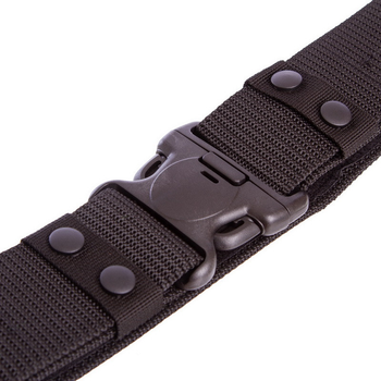 Ремень тактический пояс тактический Zelart Tactical Belt Action 5545 размер 120x5,5см Black