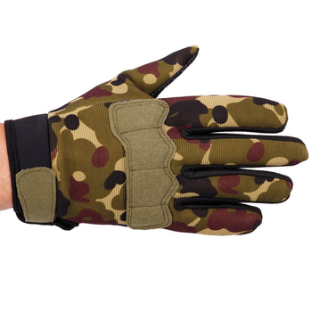 Перчатки тактические с закрытыми пальцами Zelart Action 8791 размер XL Camouflage