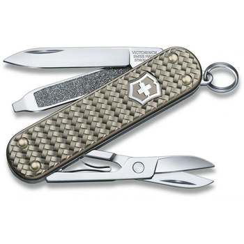 Нож многофункциональный складной карманный 5 функций 58 мм. серый 2203335 Victorinox