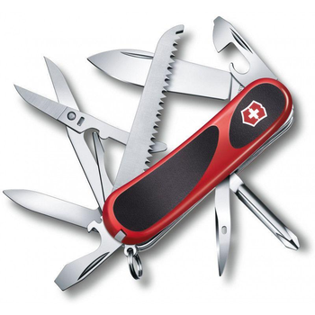 Багатофункціональний складаний ніж Victorinox кишеньковий 15 функцій червоно-чорний 85 мм. 2203424