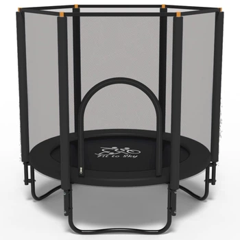 Батут FitToSky Black 152 см, чорний