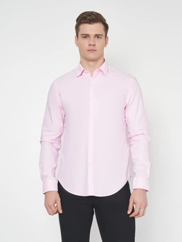 Сорочка бавовняна чоловіча Pedro del Hierro 2897156-70 2XL Рожева (SZ8433575114339)