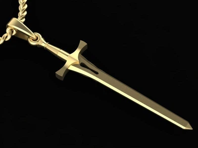 Підвіска золота "Меч" 585 проби 29