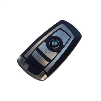 Корпус ключа для BMW F01 F02 F06 F07 F10 F11 F12 F13 F20 F21 F22 F23 F25 F26 F30 F31 F32 F33 F34 на 4 кнопки серебристый
