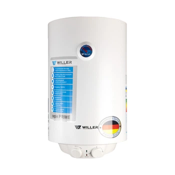 Водонагрівач WILLER PRIME 1500 Вт, "сухий" ТЕН, 30 л, циліндричний, вертикальний, білий (EV30DR)