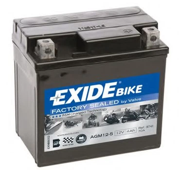 Стартерная батарея (аккумулятор) EXIDE AGM12-5 Exide (AGM125)