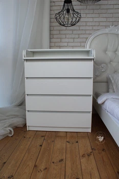 Пеленальний комод Baby Comfort Classic Flat на 4 шухляди білий