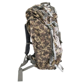 Рюкзак мужской тактический A21 Pixel рюкзак штурмовой баул армейский на 70 л с чехлом и передними стяжками