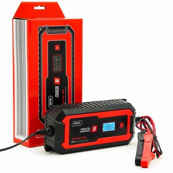 Зарядное устройство для аккумуляторов IDEAL Praktik Charger 8 LCD, 8А, 6V 1.2—80Aч, 12V 10–180Aч (420589)