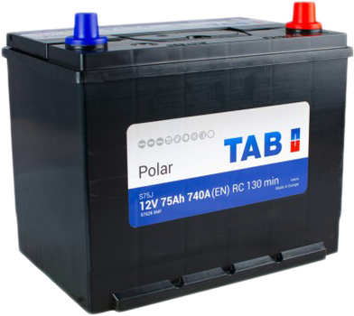 Автомобильный аккумулятор 75 Ah/12V TAB Polar S (0) Euro Japan (57529)