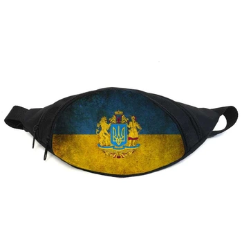 Поясна сумка Бананка Символіка України (GBUA06) Gear Bag чорна