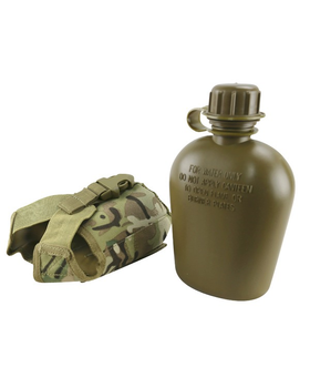 Фляга тактична KOMBAT UK Tactical Water Bottle, мультікам, 0,95л