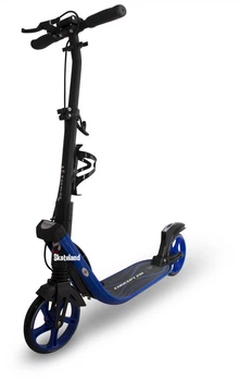 Самокат двухколесный Maraton Concept Blue с амортизаторами и ручным тормозом