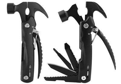 Мультитул Плоскогубцы Молоток Clefers Hammer 12 в 1 + Отвертка, пила, нож, пассатижи Multi hammer (5002321)
