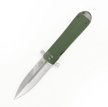 Нiж складний кишеньковий, туристичний Flipper Adimanti Samson-GR Green 212 мм
