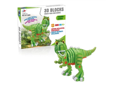 М'який об'ємний конструктор Sen Yan Toys SY1005 Динозавр, 104 деталі (6910010210051)