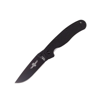 Нож складной карманный EDC Ontario 8846 RAT-1 BP Liner Lock Black 216 мм