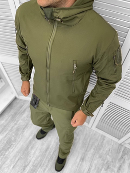 Тактическая теплая зимняя военная форма комплект костюм ( Куртка + Штаны ), Камуфляж: Олива, Размер: M