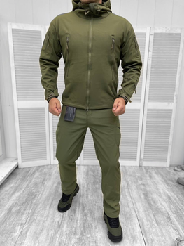 Тактическая теплая зимняя военная форма комплект костюм ( Куртка + Штаны ), Камуфляж: Олива, Размер: XL