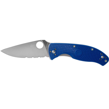 Нож Spyderco Tenacious S35VN полусеррейтор Blue (C122PSBL)