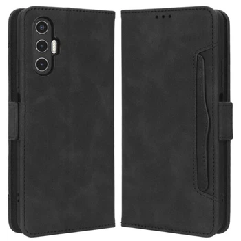 Чехол-книжка с кармашками Deexe Wallet Stand для Tecno Pova 3 (LF7n) - Black