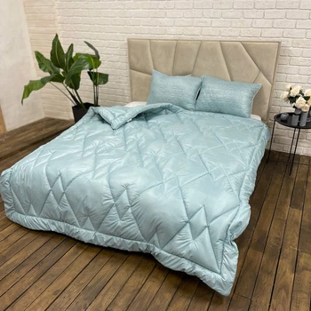 Ковдра пухова Cappone Престиж блакитний 200x220 см