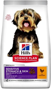 Сухий корм для собак Hill's Science Plan Adult Small & Mini Sensitive Stomach & Skin Chicken чутливе травлення та шкіра з куркою 6 кг (052742025414)