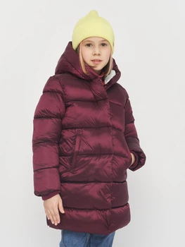 Дитяче зимове пальто для дівчинки Minoti 12COAT 5B 37623KID 80-86 см Вишневе (5059030967635)