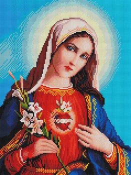 Набір алмазної мозаїки ColorArt 30х40 Ікона Діва Марія ST426