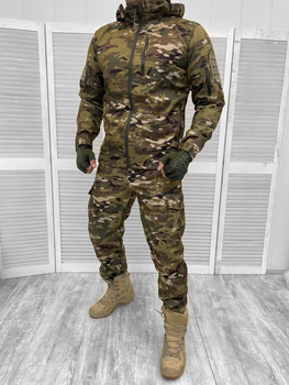 Тактическая зимняя теплая военная форма комплект Accord Tactical ( Куртка + Штаны ), Камуфляж: Мультикам, Размер: XL