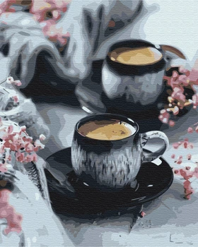 Картина по номерам Brushme Кофе в чашках 40х50 см (BS52053)
