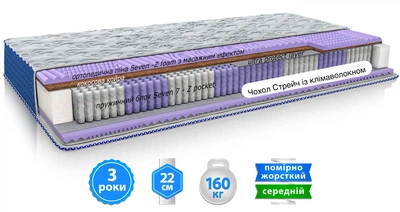 Матрац ортопедичний 160х200 EMM Arabeska ORGANZA