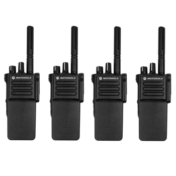 Комплект 4 шт Рация цифровая профессиональная армейская Motorola DP4400e VHF Li-Ion 2100 мАч