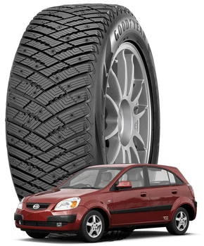 GoodYear UltraGrip Ice Arctic 175/70 R14 88T XL нешип - Шины Kia Rio II 2005 - 2011