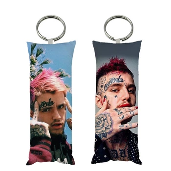 Брелок мини-дакимакура LiL PEEP двухсторонний 4*10 см (br0136)
