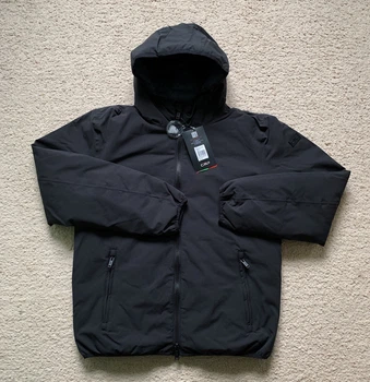 Мужская двусторонняя куртка CMP MAN JACKET REVERSE FIX HOOD 32K3177-U901 56 (3XL) черная (11910034)