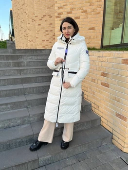 Пуховик зимовий yimosis подовжений M білий
