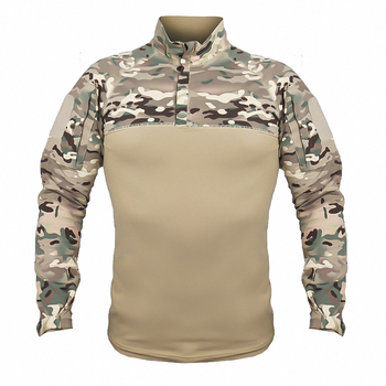 Рубашка тактическая убокс Pave Hawk PLY-11 Camouflage CP 4XL мужская военная с воротником на замке taktical