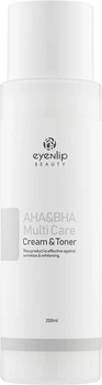 Мультифункциональный крем-тонер для лица с кислотами - Eyenlip AHA & BHA Multi Care Cream & Toner 200ml (1011498-46427)