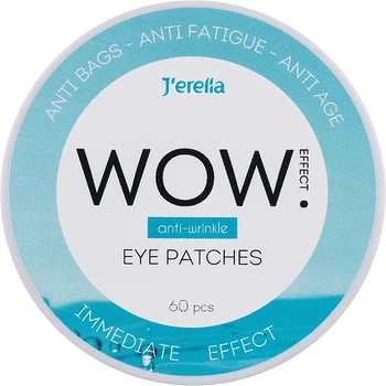 Омолаживающие гидрогелевые патчи под глаза - J’erelia WOW Effect Anti Bags-Anti Fatigue-Anti Age Eye Patches 60шт (999503-23660)